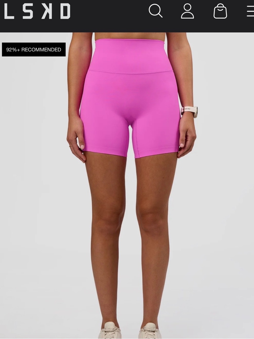 LSKD Elixir Ultra High-Rise Shorts in Pink